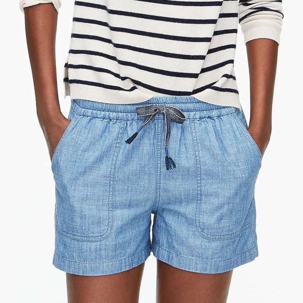 J.Crew Point Sur Seaside Drawstring Chambray Cott… - image 1